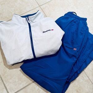 Reebok Classic Blue and White Athletic Woman Set